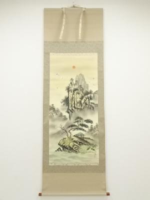 洸龍筆　十二神将御家守護軸　肉筆絹本掛軸（箱付）